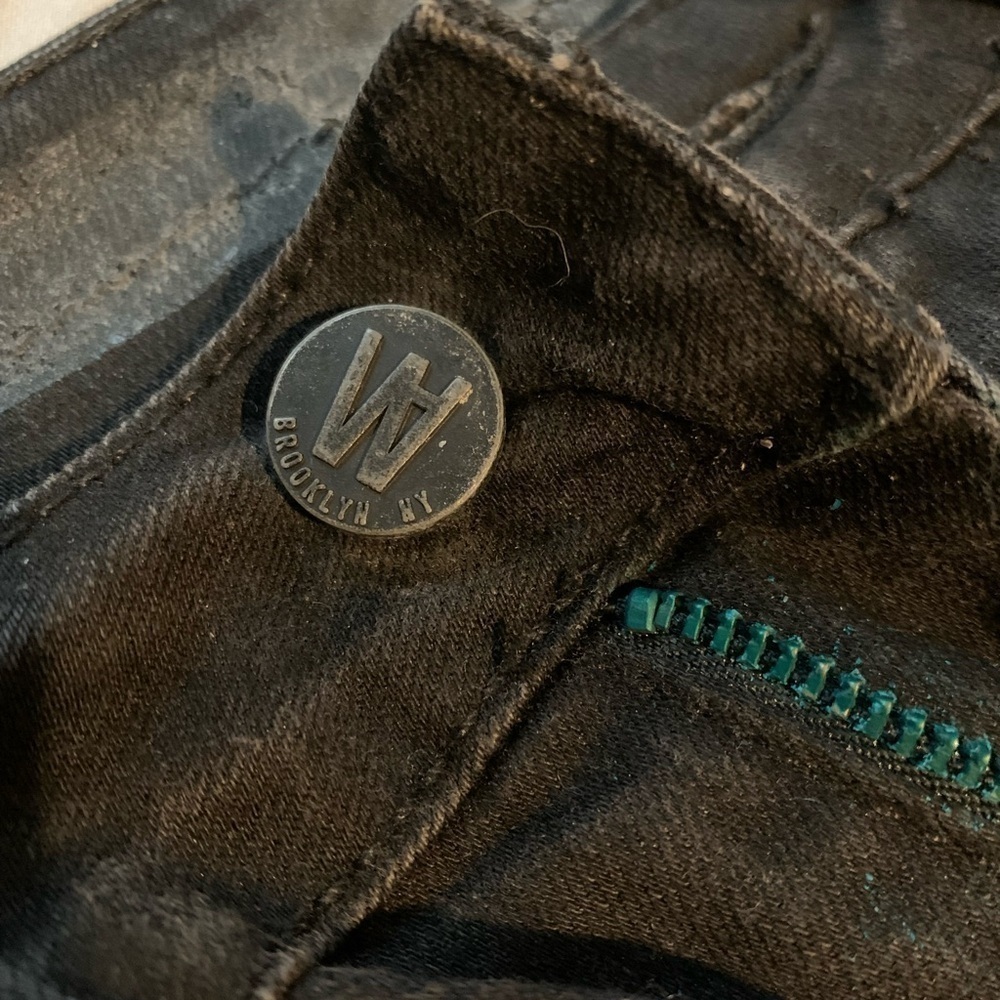 GUC Williamsburg Garment Denim Black Jeans size 24 ladies Rare jeans limited - Picture 7 of 8